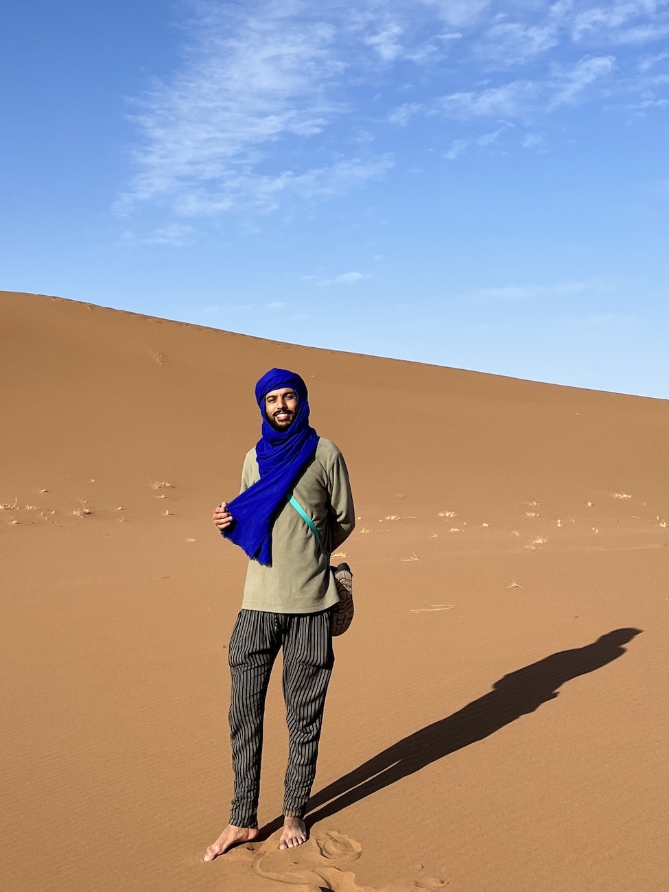 Omar, guide de la retraite spirituelle dans le désert marocain pour le Nouvel An avec Maroc en Conscience